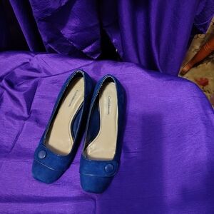Croft & Barrow Women's Blue Suede Heels